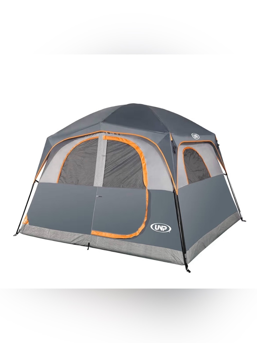 UNP 6-Person Gray & Orange Dome Tent